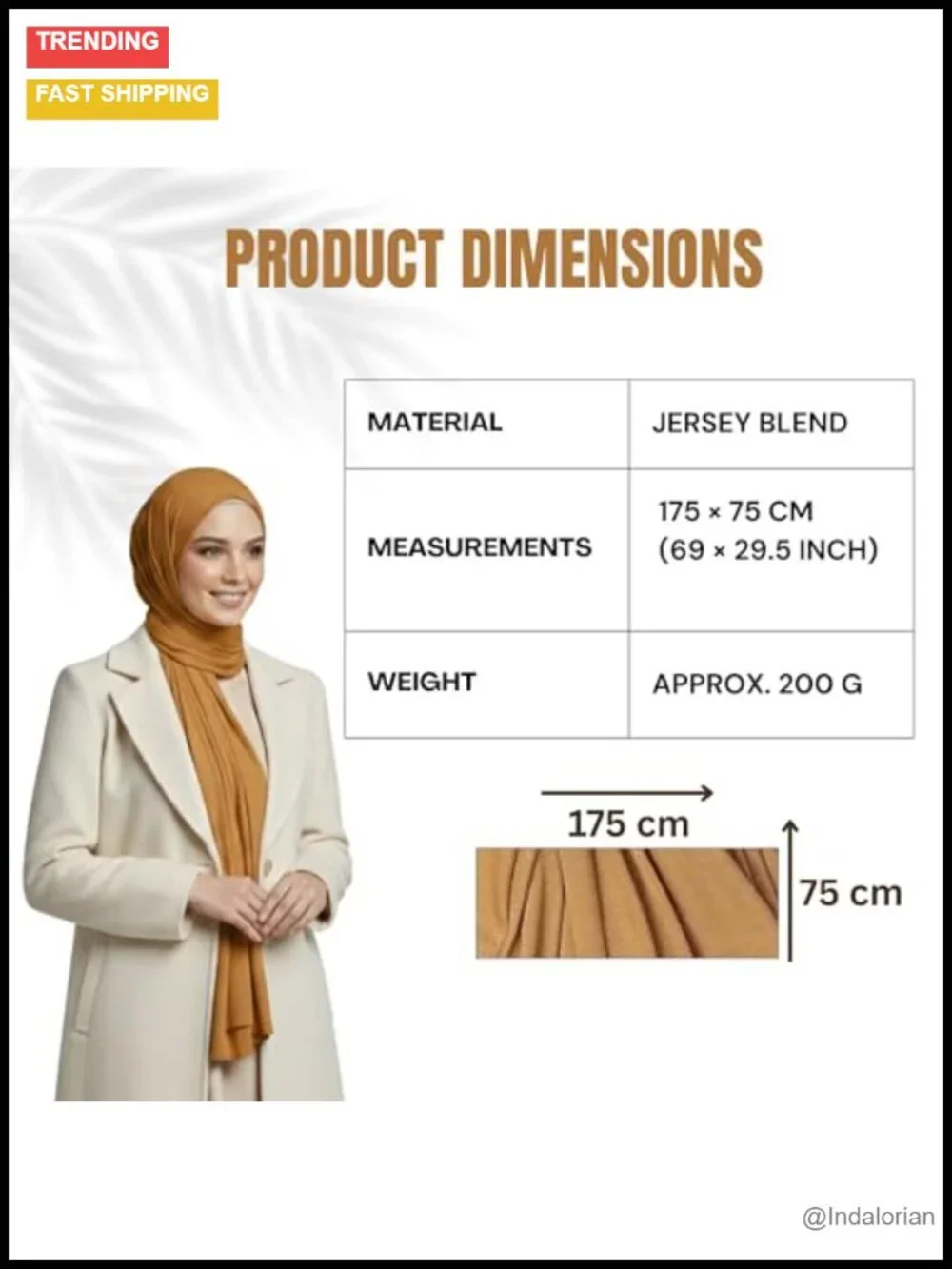 Premium Jersey Hijab Set 3-Pack Soft Breathable Headscarf Wrap Women's
